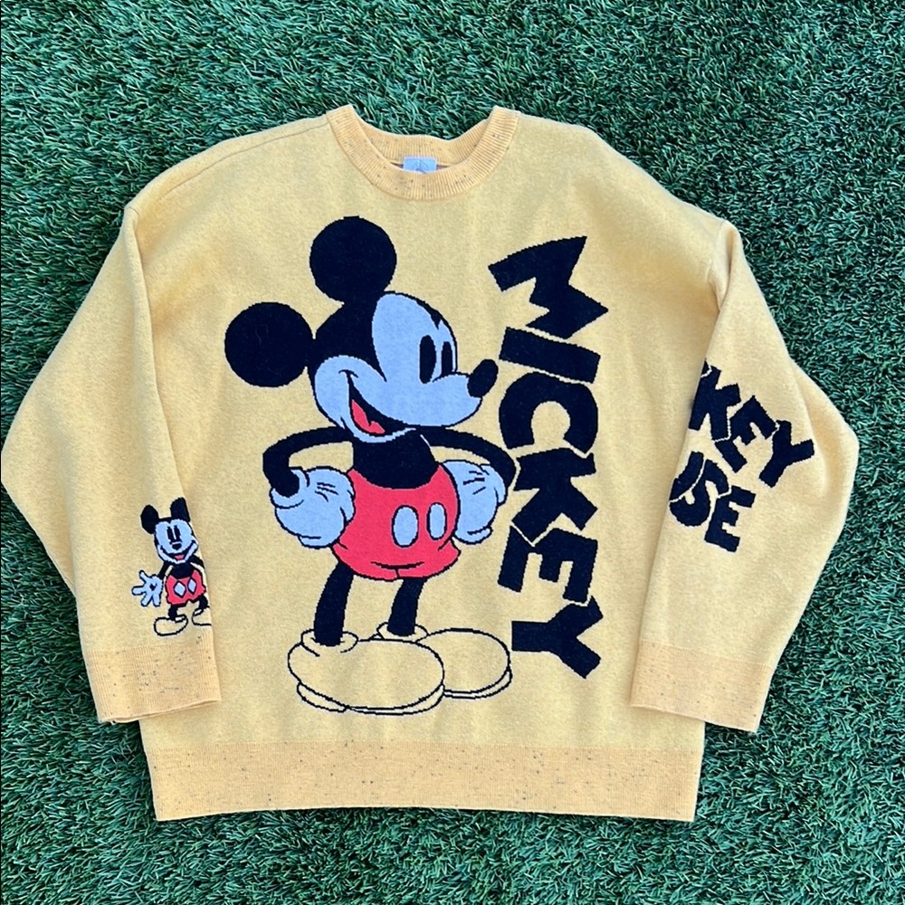 Disney Mickey Mouse Yellow Sweater
